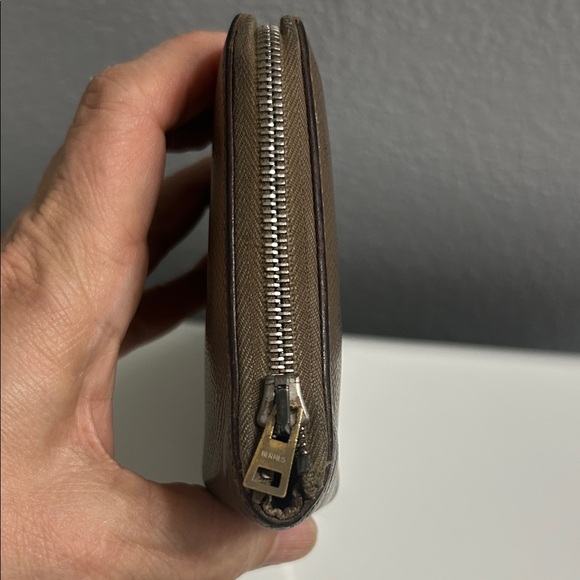 Hermes Brown Leather Zip Around Wallet France - Picture 8 of 14